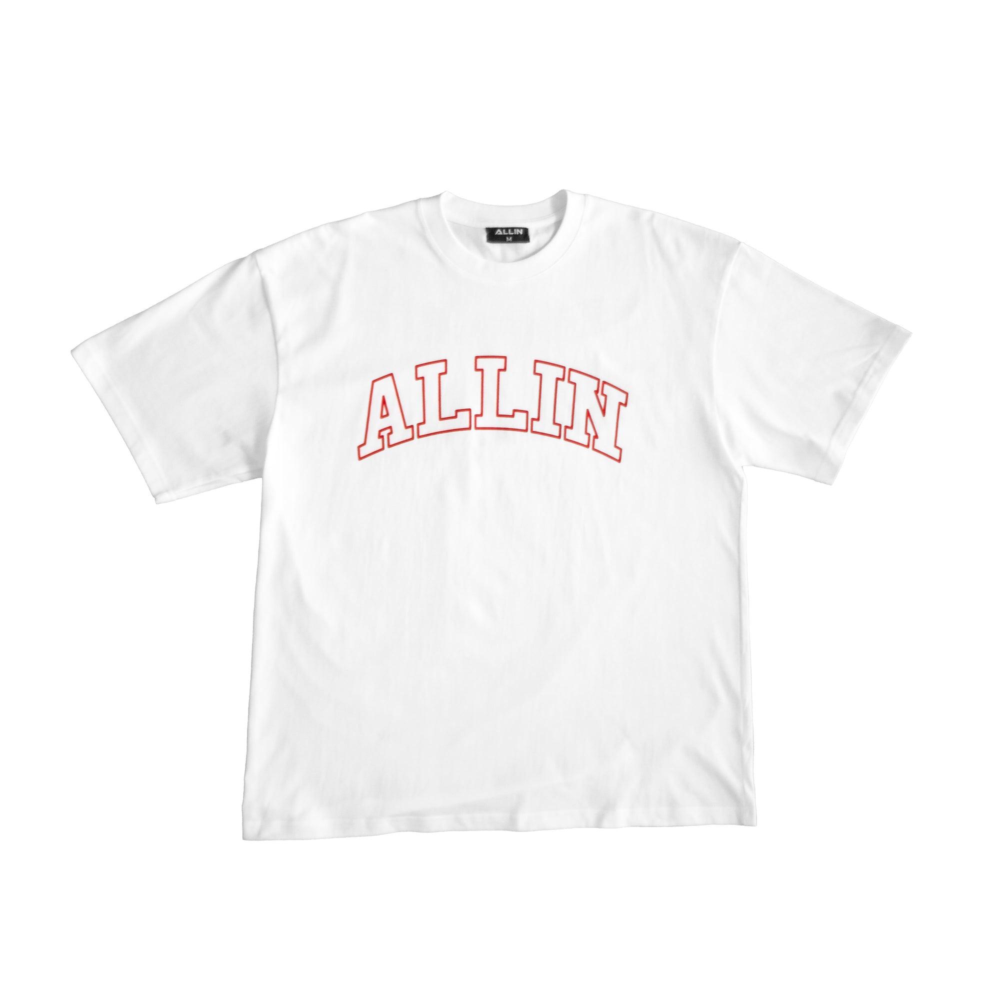 Bold Oversize T-Shirt White & Red