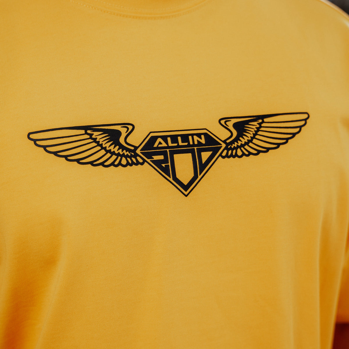 Wings Oversize T-Shirt Gelb