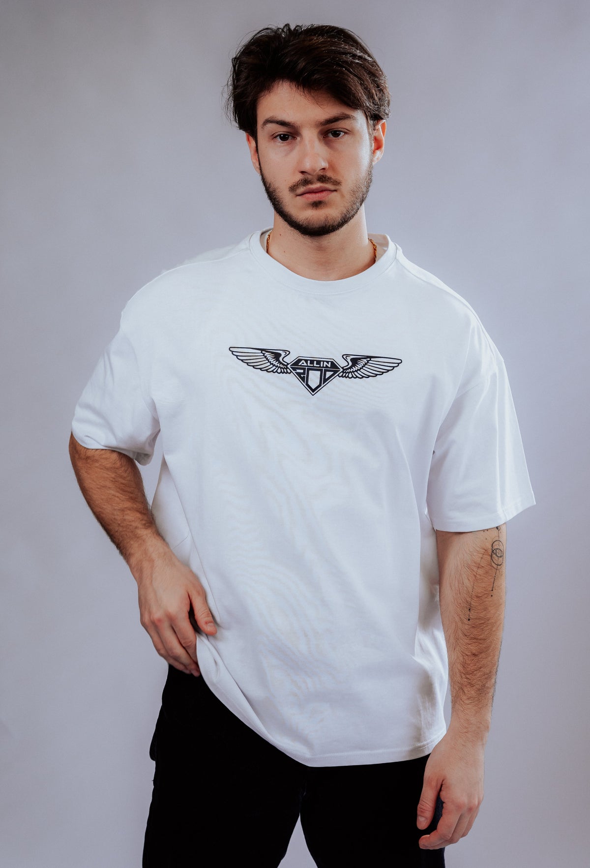 Wings Oversize T-Shirt Weiss