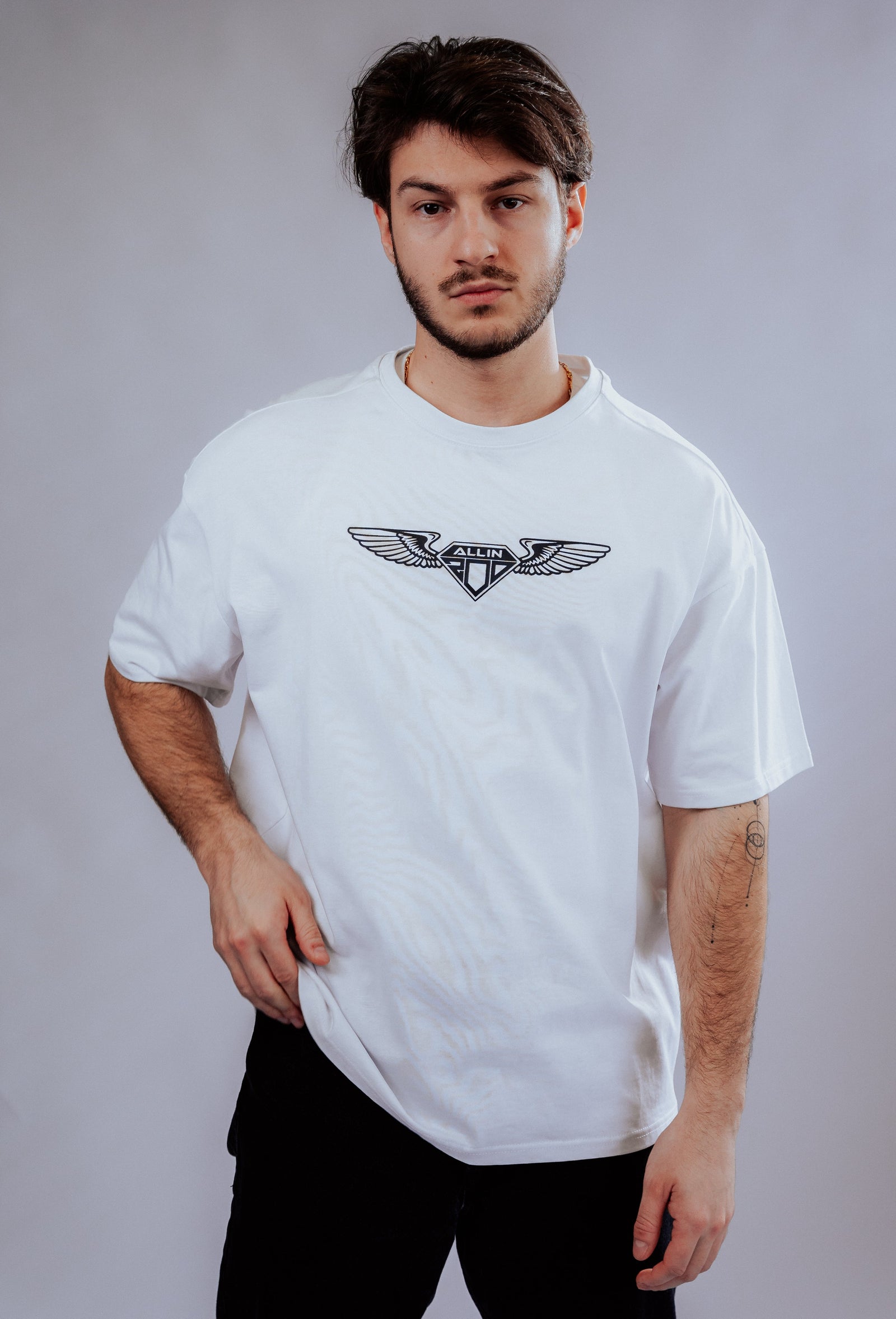 Wings Oversize T-Shirt Weiss