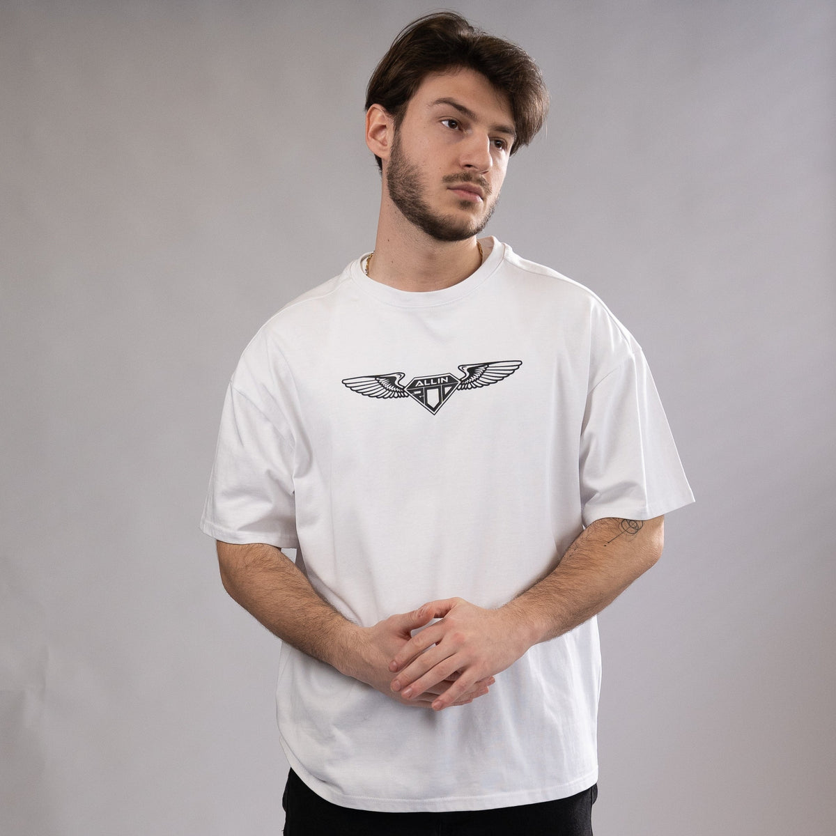 Wings Oversize T-Shirt Weiss