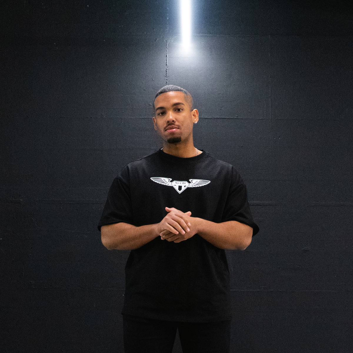 Wings Oversize T-Shirt Schwarz