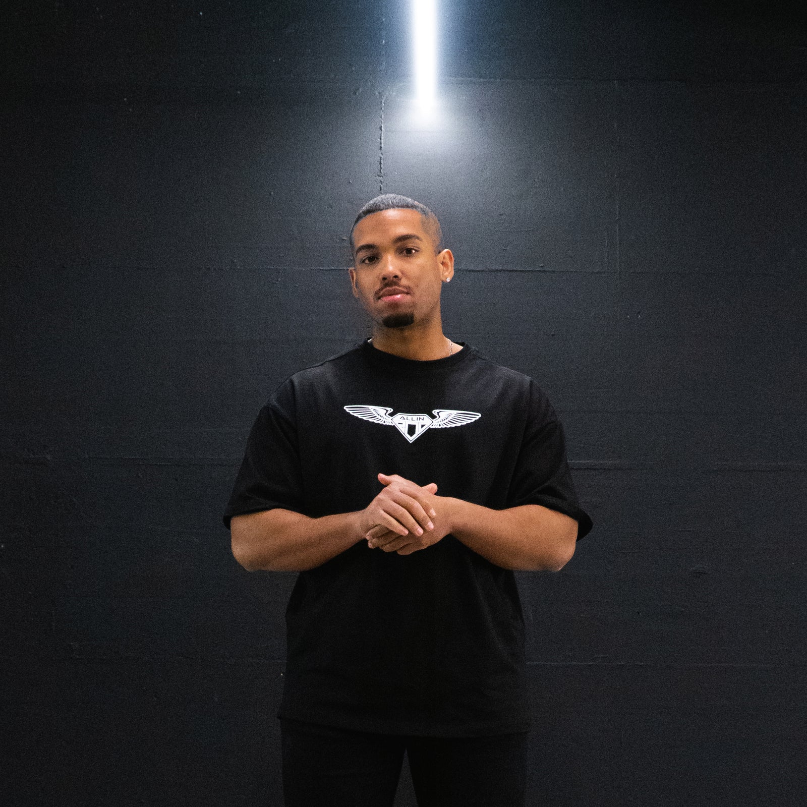 Wings Oversize T-Shirt Schwarz