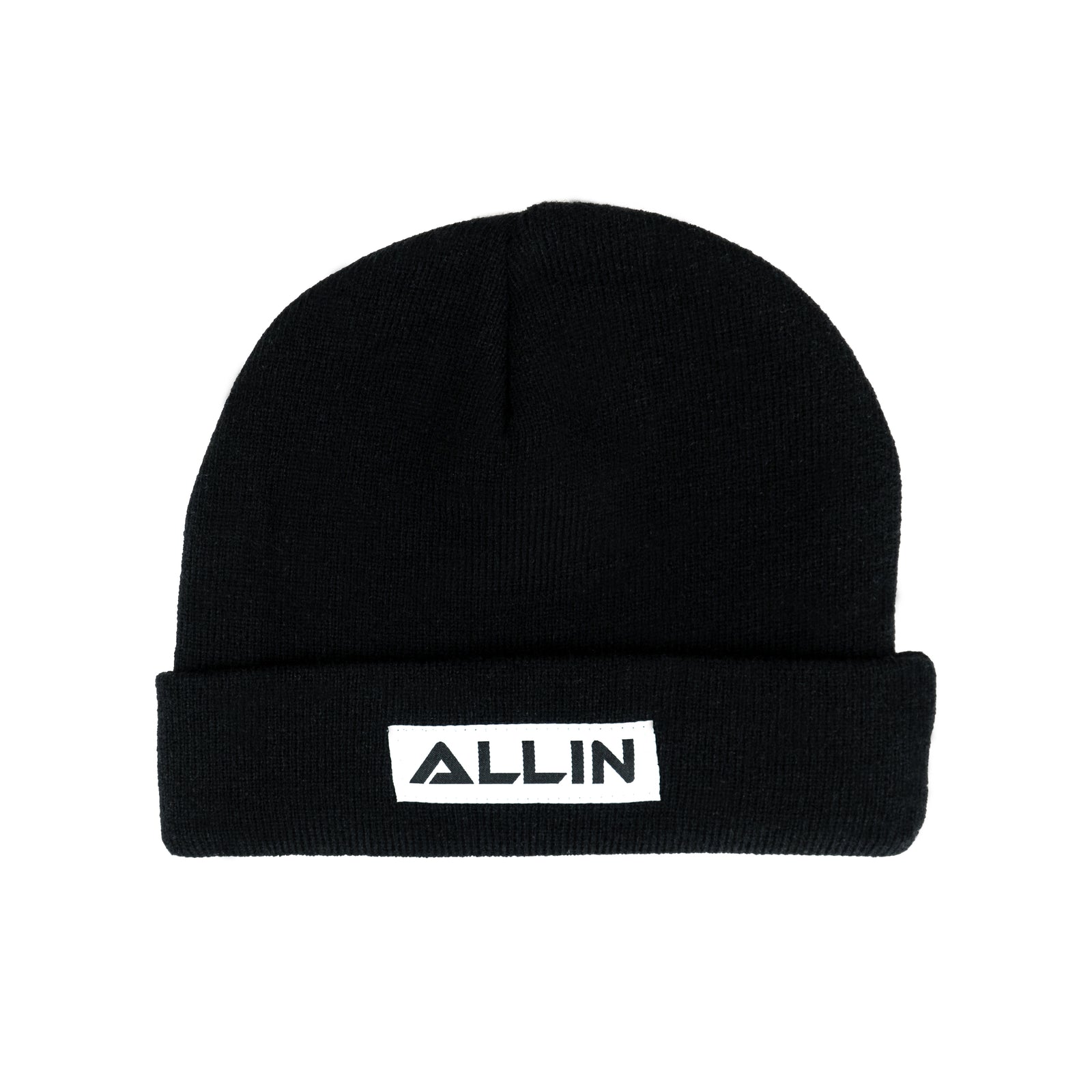 Box Logo Beanie Schwarz - Vorne