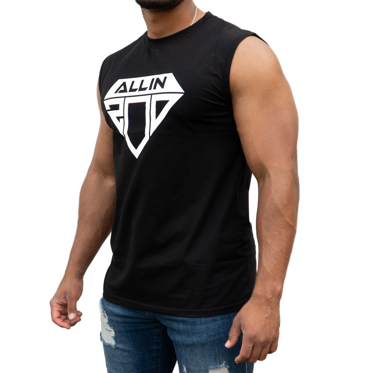 Bold Tank Top Schwarz - Vorne Links