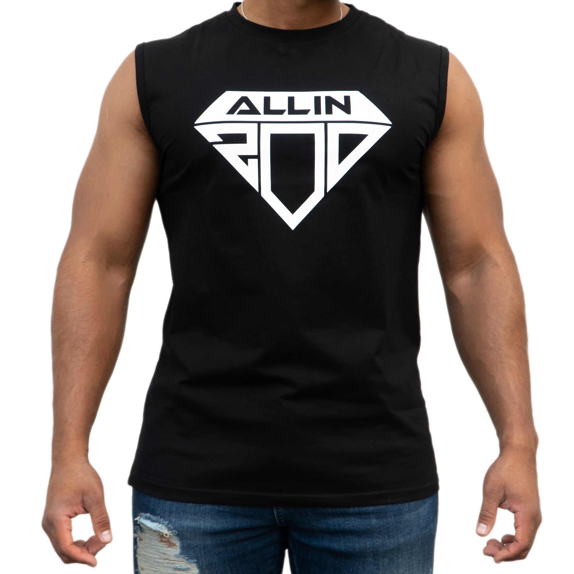 Bold Tank Top Black - Front